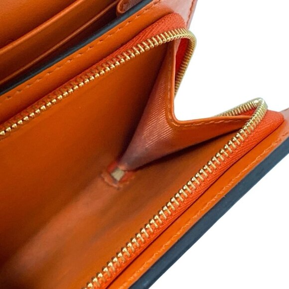 Auth GUCCI GG Matelasse 723799 Orange Leather - Bifold Wallet - Picture 4 of 7